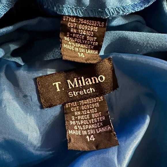 T. Milano teal skirt sets (2pcs) size 14 - Picture 9 of 9